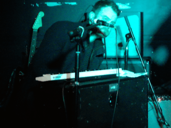 Mess gif of close shots of the band