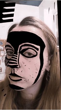 gif of the filter applied to a womans face